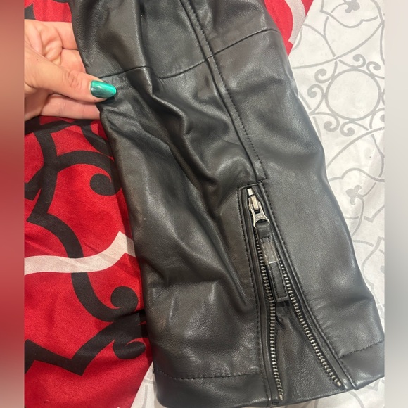 Nasty Gal Black Leather Outerwear - Picture 5 of 7